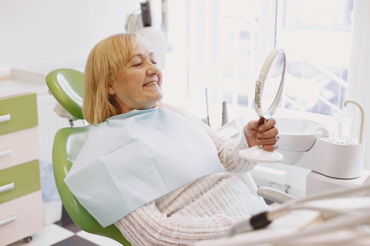 Long-time patient smiling